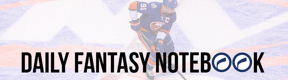 Daily Fantasy Hockey Notebook | 12-01-17