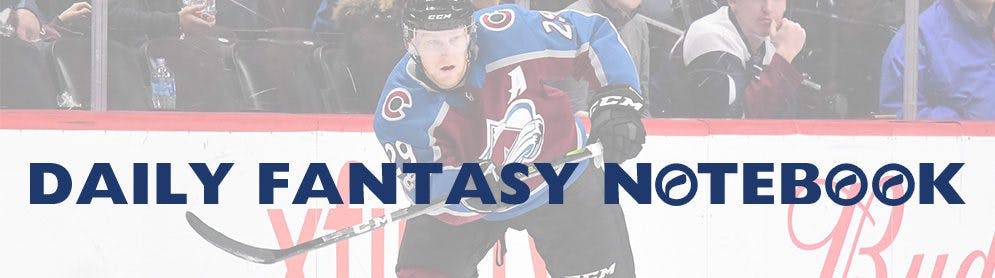 Daily Fantasy Hockey Notebook | 01-15-18