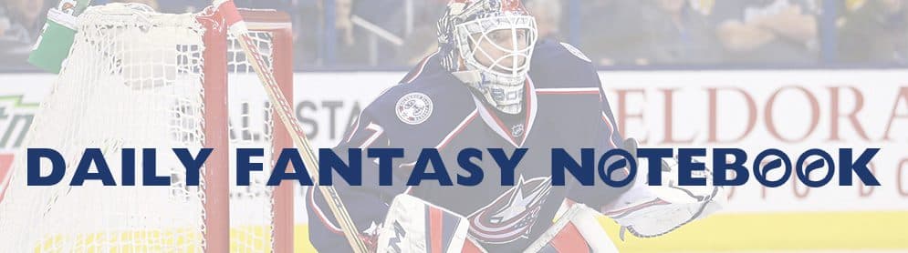 Daily Fantasy Hockey Notebook | 01-11-18