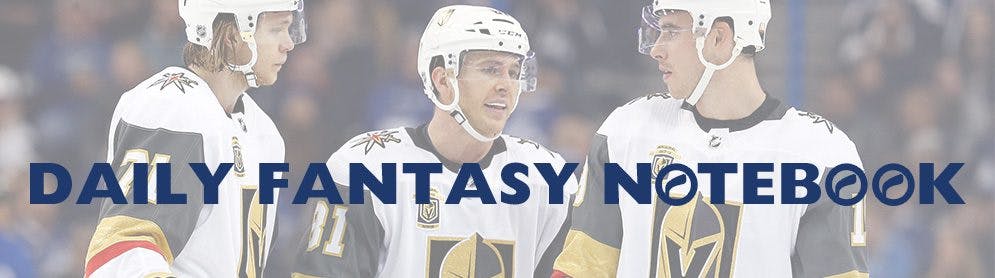 Daily Fantasy Hockey Notebook | 01-19-18