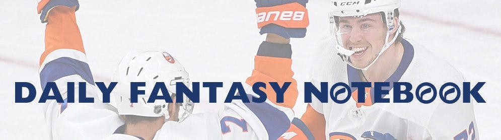 Daily Fantasy Hockey Notebook | 01-30-18