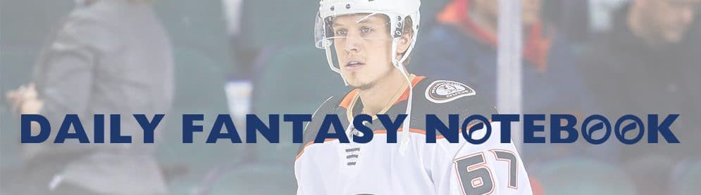 Daily Fantasy Hockey Notebook | 02-05-18