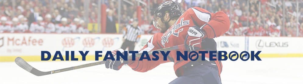 Daily Fantasy Hockey Notebook | 03-15-18