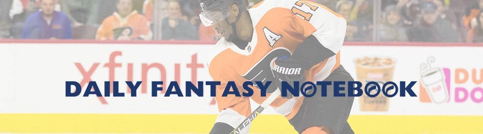 Daily Fantasy Hockey Notebook | 03-07-18