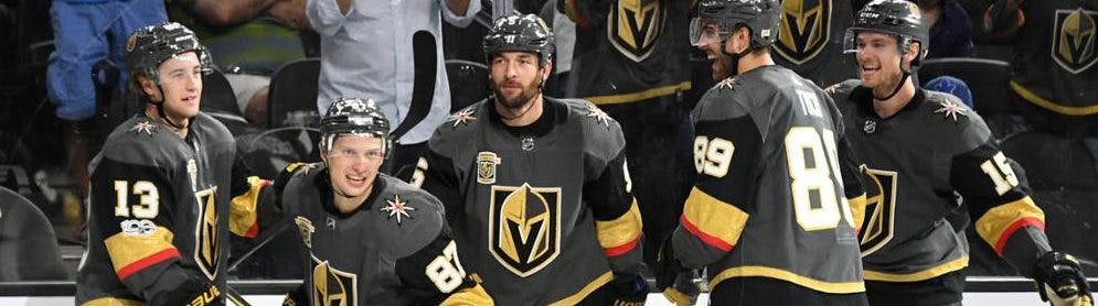 Golden Knights explode for four-goal first period in Game 1