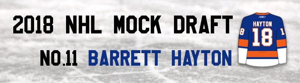 NHL Mock Draft 2018: No.11 — Barrett Hayton