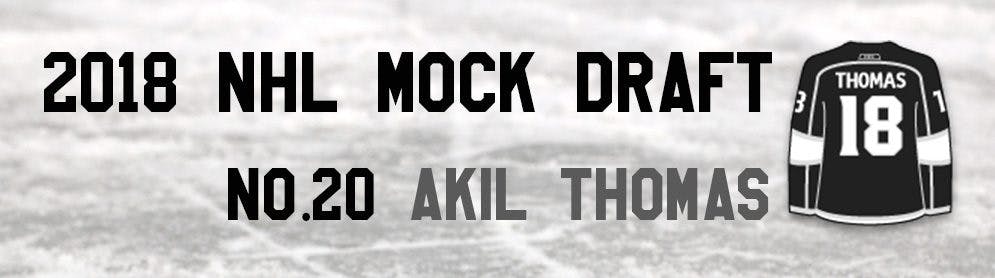 NHL Mock Draft 2018: No.20 — Akil Thomas