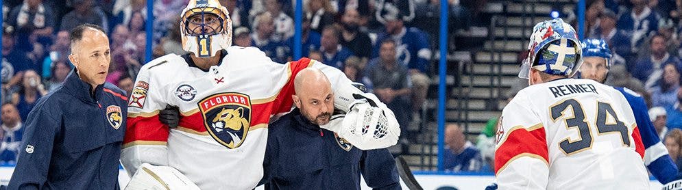 Luongo to miss Two to Four weeks with MCL Injury