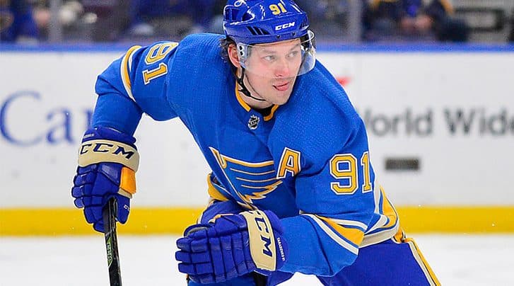 Tarasenko Sidelined with Upper-Body Injury