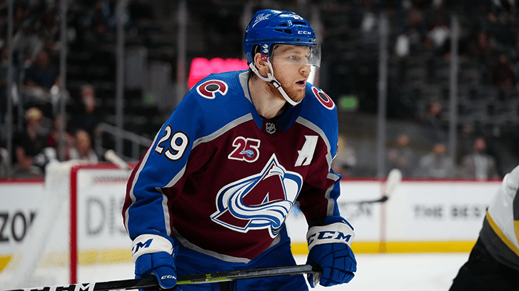 Nathan MacKinnon will return to the Avalanche lineup on Wednesday