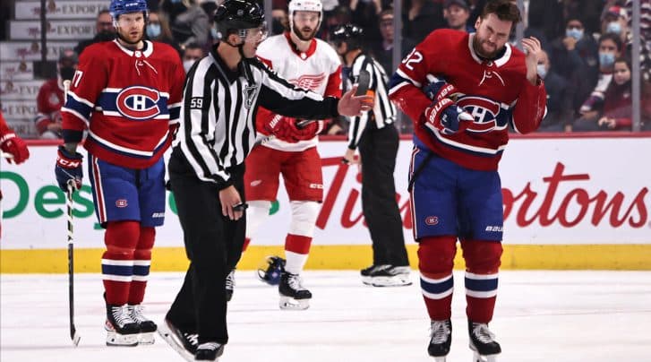 Jonathan Drouin taken to hospital after being hit with puck