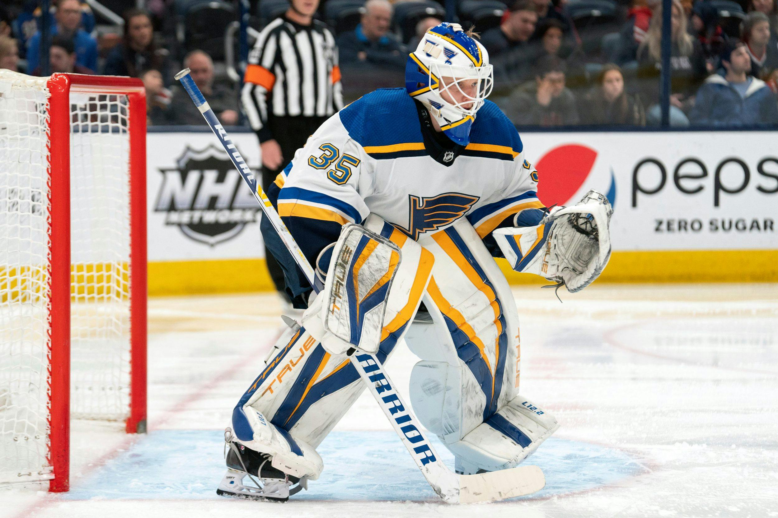 Red Wings acquire Ville Husso from Blues, signed to 3-year, $14.25 million deal