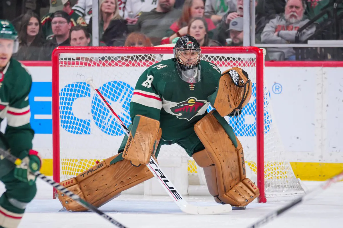 Marc-Andre Fleury misses Minnesota Wild practice with an upper-body injury
