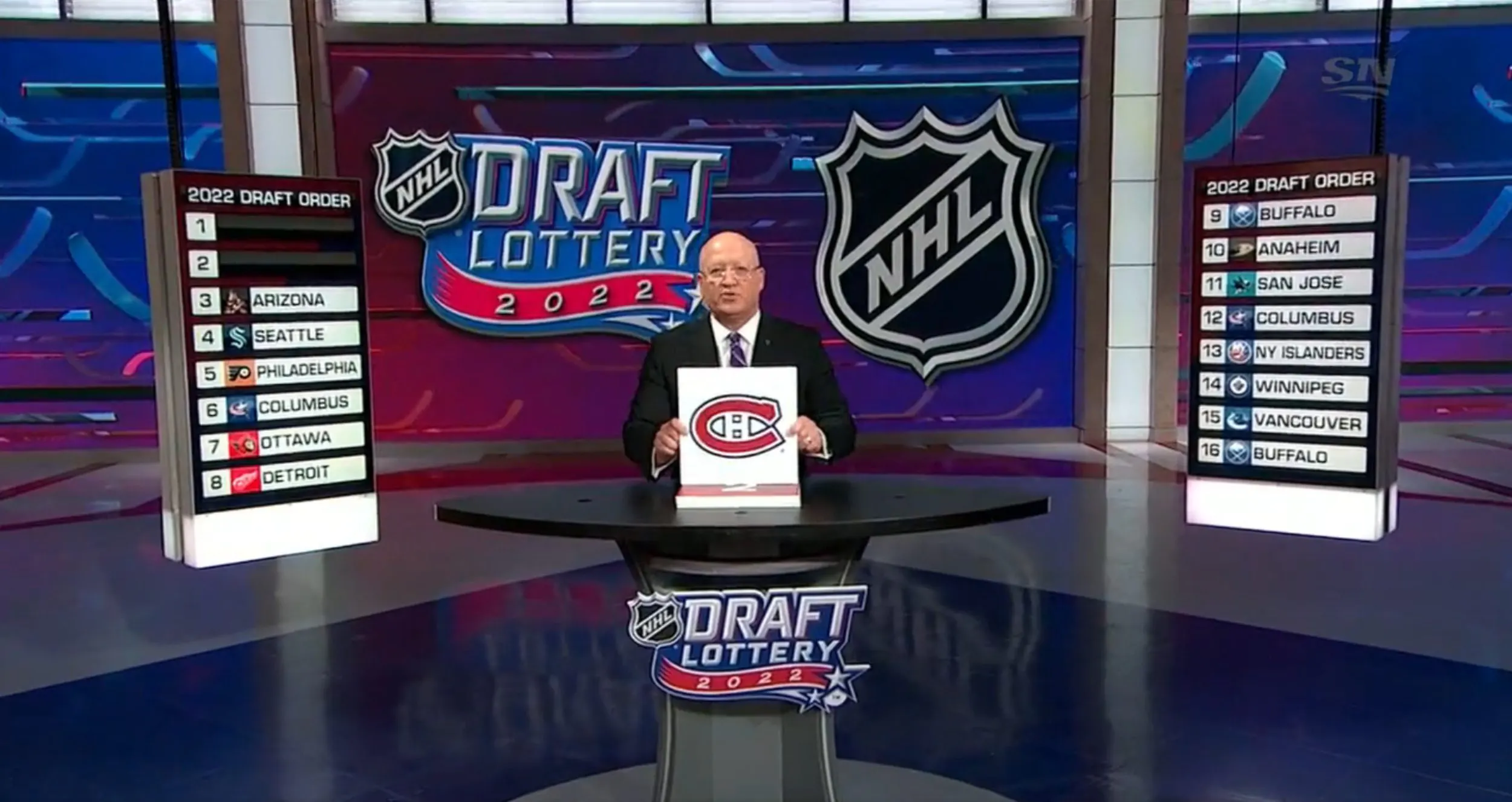 Montreal Canadiens to pick first in 2022 NHL entry draft, New Jersey Devils second