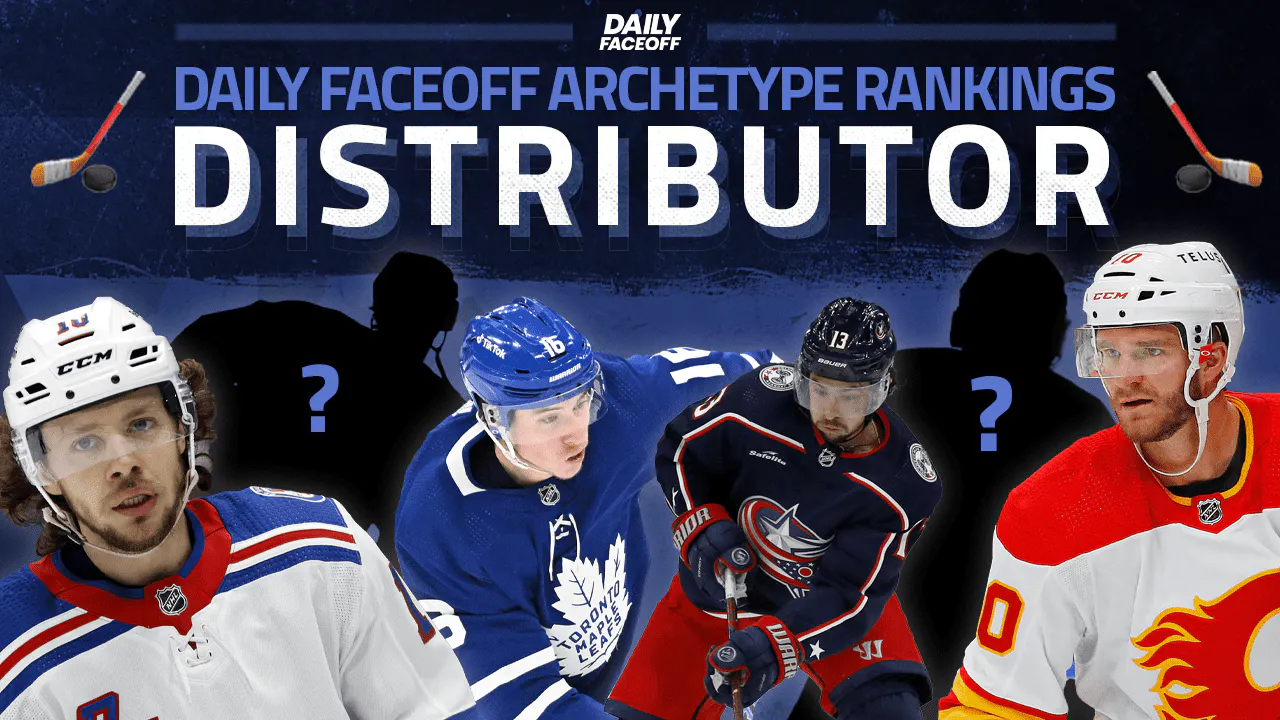 Daily Faceoff Archetype Rankings: The NHL’s 18 best puck distributors