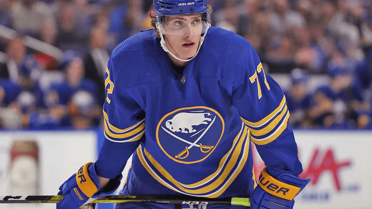 Buffalo Sabres’ Tage Thompson leaves game with upper-body injury