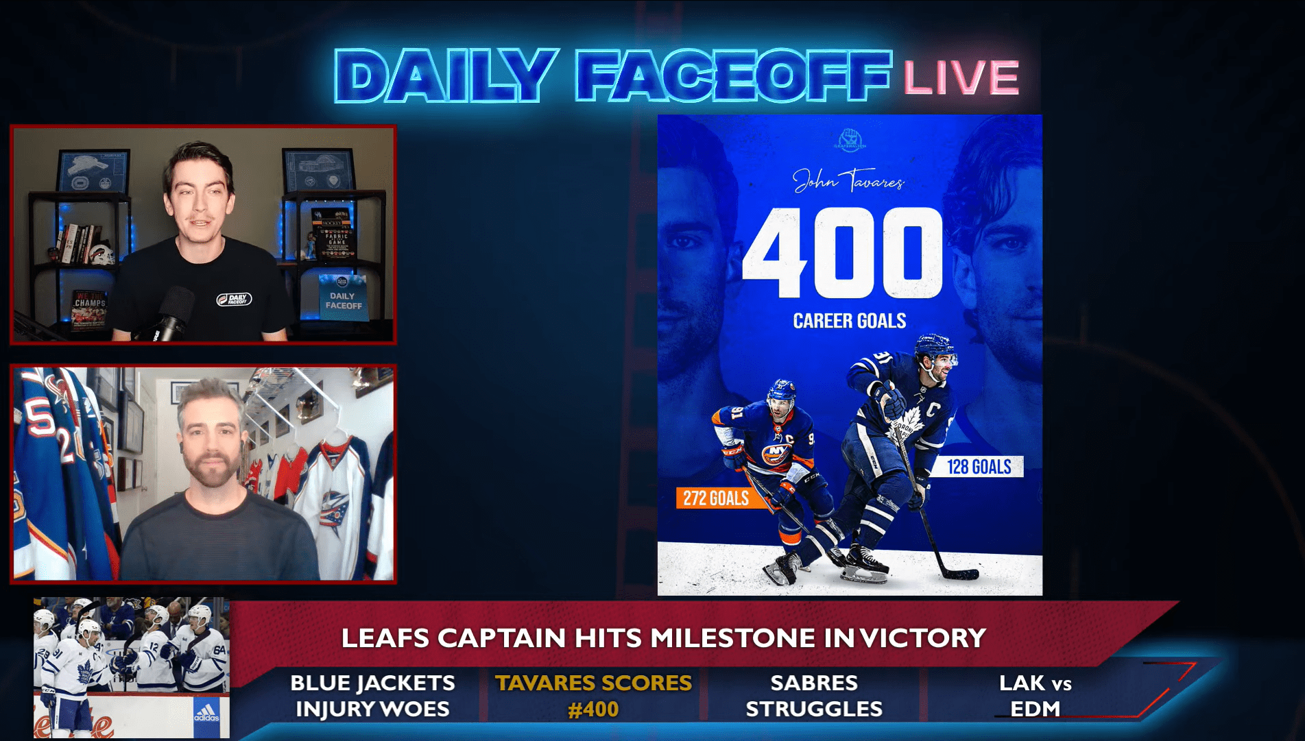 Daily Faceoff Live: John Tavares’ career path might be similar to Steve Yzerman’s