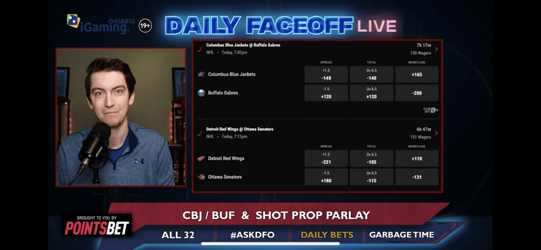PointsBet Daily Bets: Blue Jackets/Sabres & Mikael Backlund, Jake Guentzel shot prop