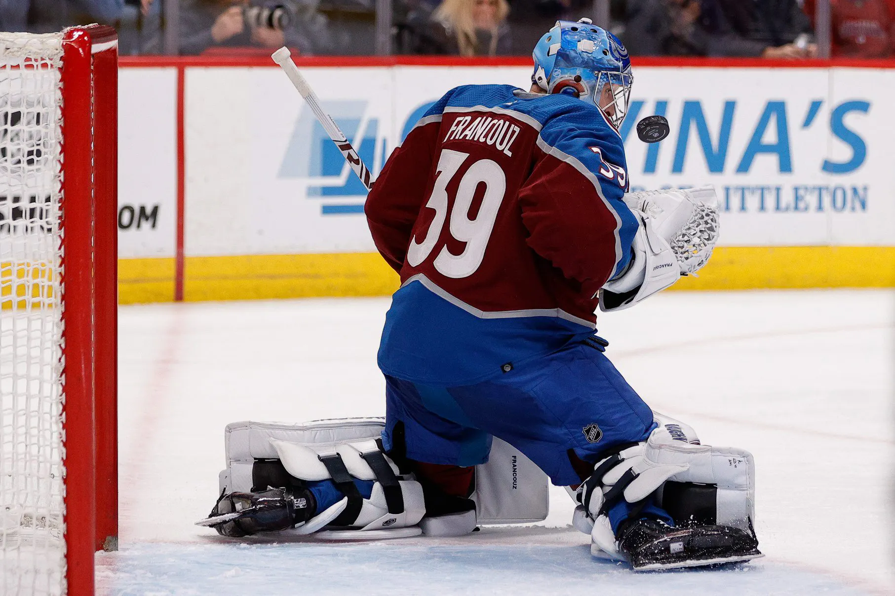 Colorado Avalanche goaltender Pavel Francouz misses practice with lower-body injury