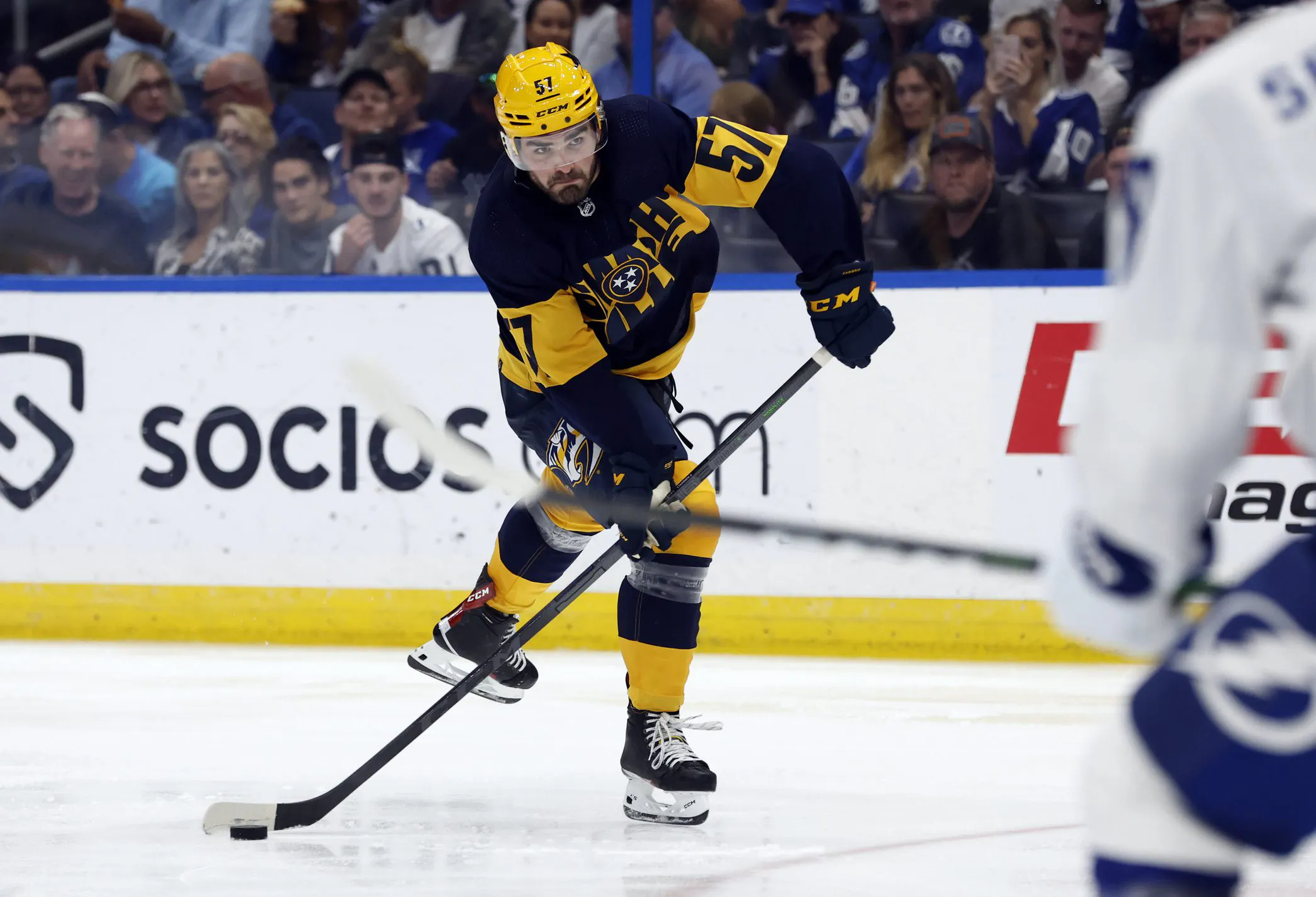 The Nashville Predators have signed Dante Fabbro to a one-year contract extension