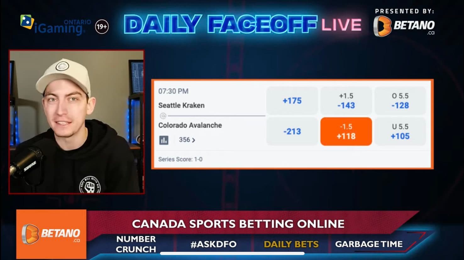 Betano Daily Bets: Avalanche Puckline & Timo Meier shot prop