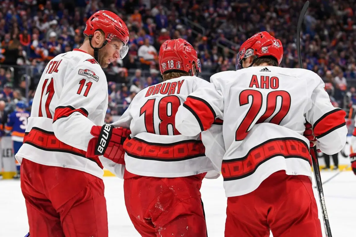 Carolina’s Jack Drury out of Hurricanes-Islanders Game 4 with upper-body injury