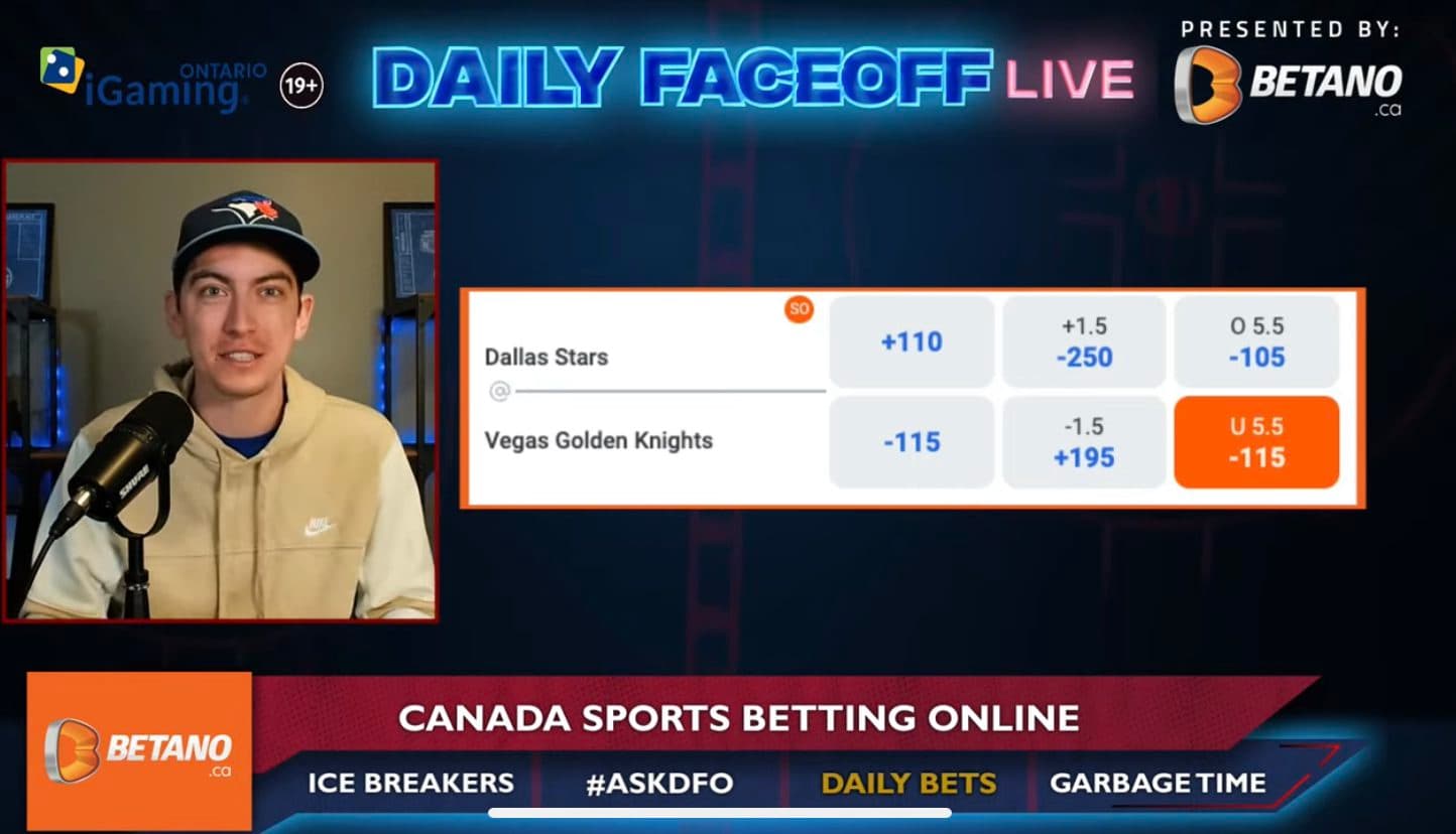 Betano Daily Bets: Vegas/Dallas under & Marchessault shot prop