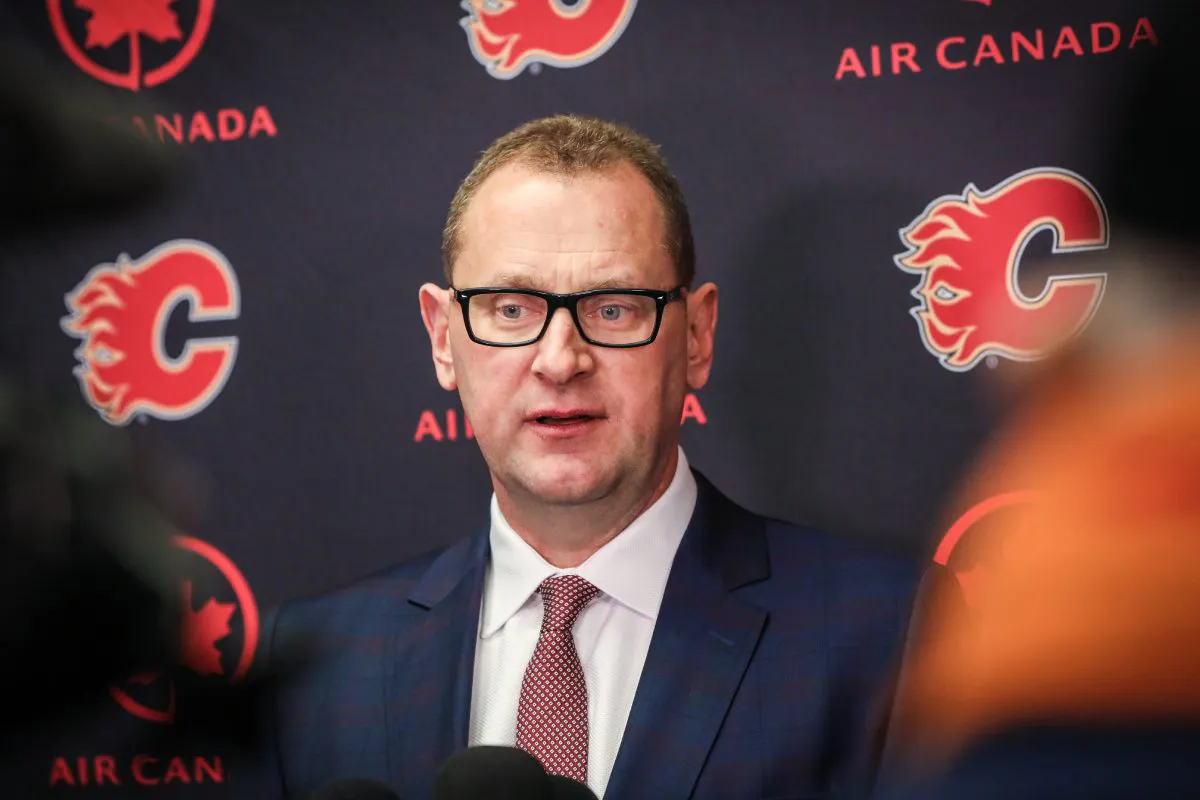 Calgary Flames allowing former GM Brad Treliving to speak to NHL Clubs