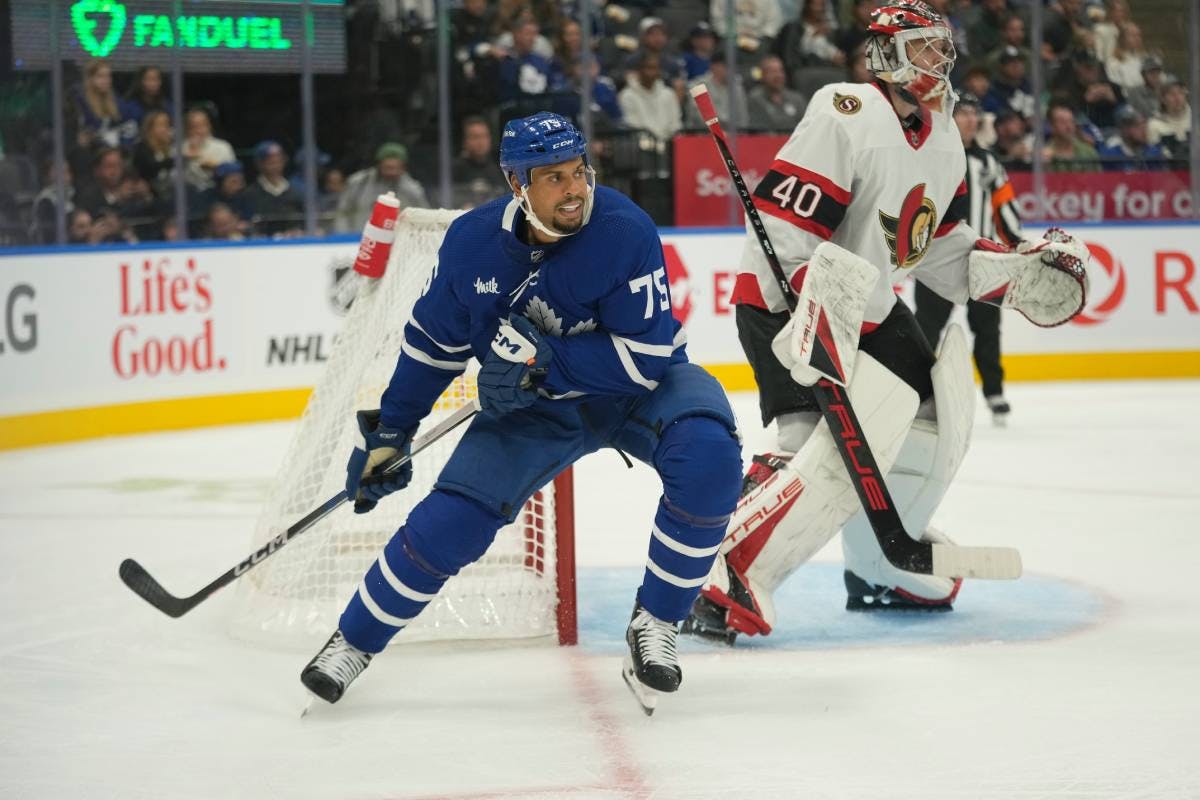 Maple Leafs’ Ryan Reaves activated from IR; Tyler Bertuzzi on non-roster