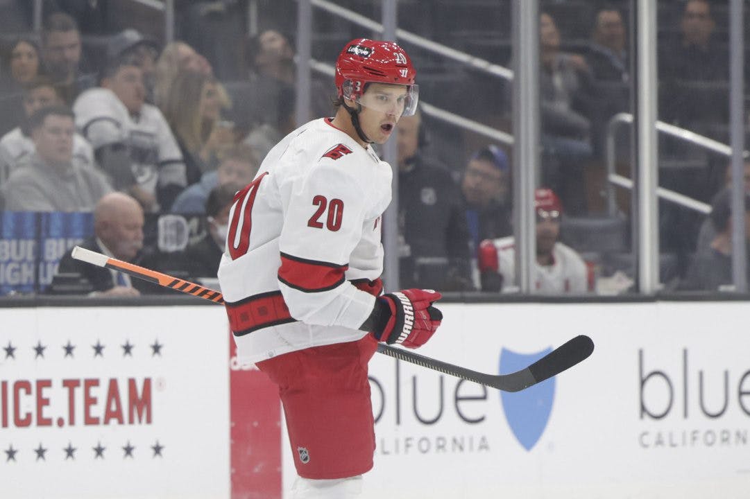 Hurricanes forward Sebastian Aho misses Tuesday’s game with upper-body injury