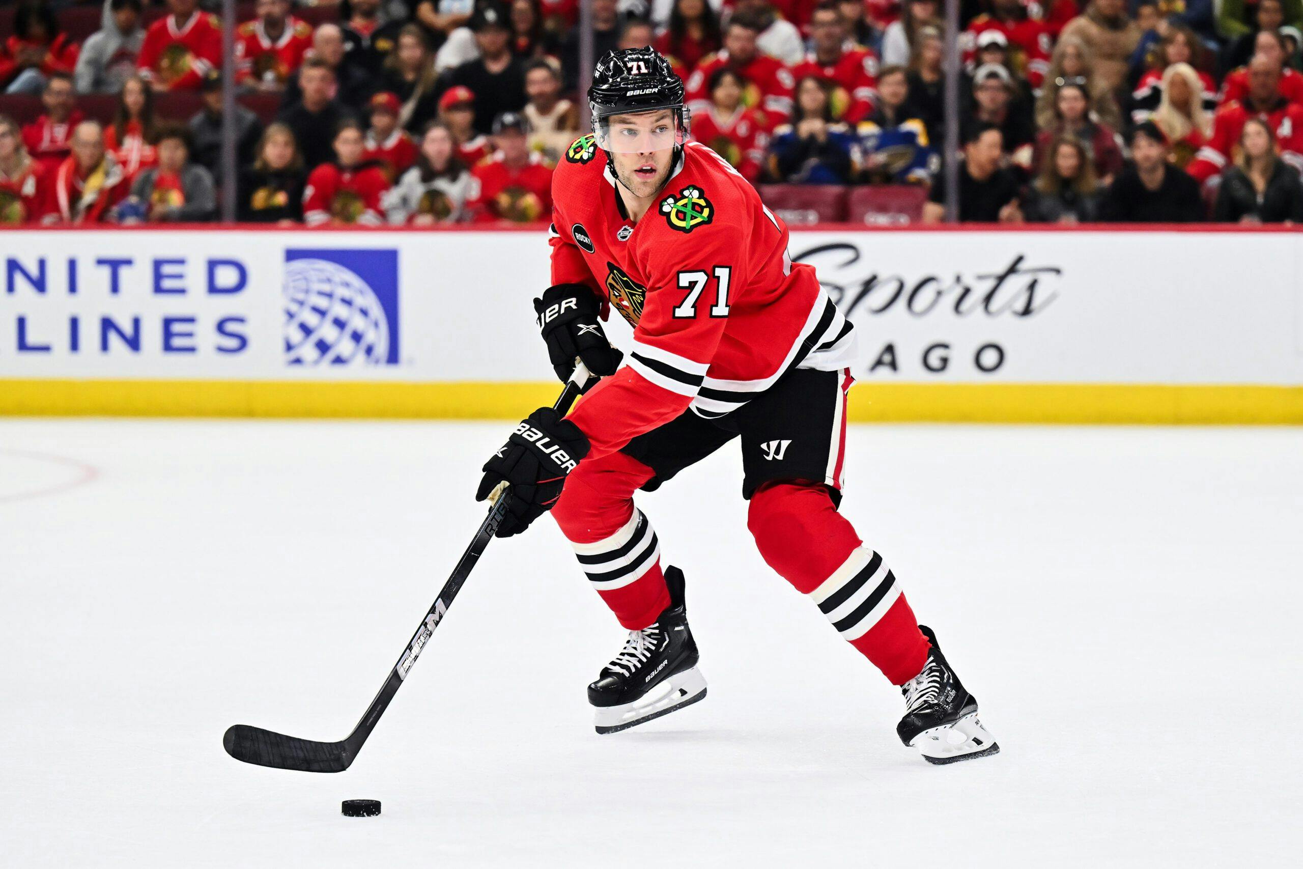 Chicago Blackhawks’ Taylor Hall out for season with knee injury