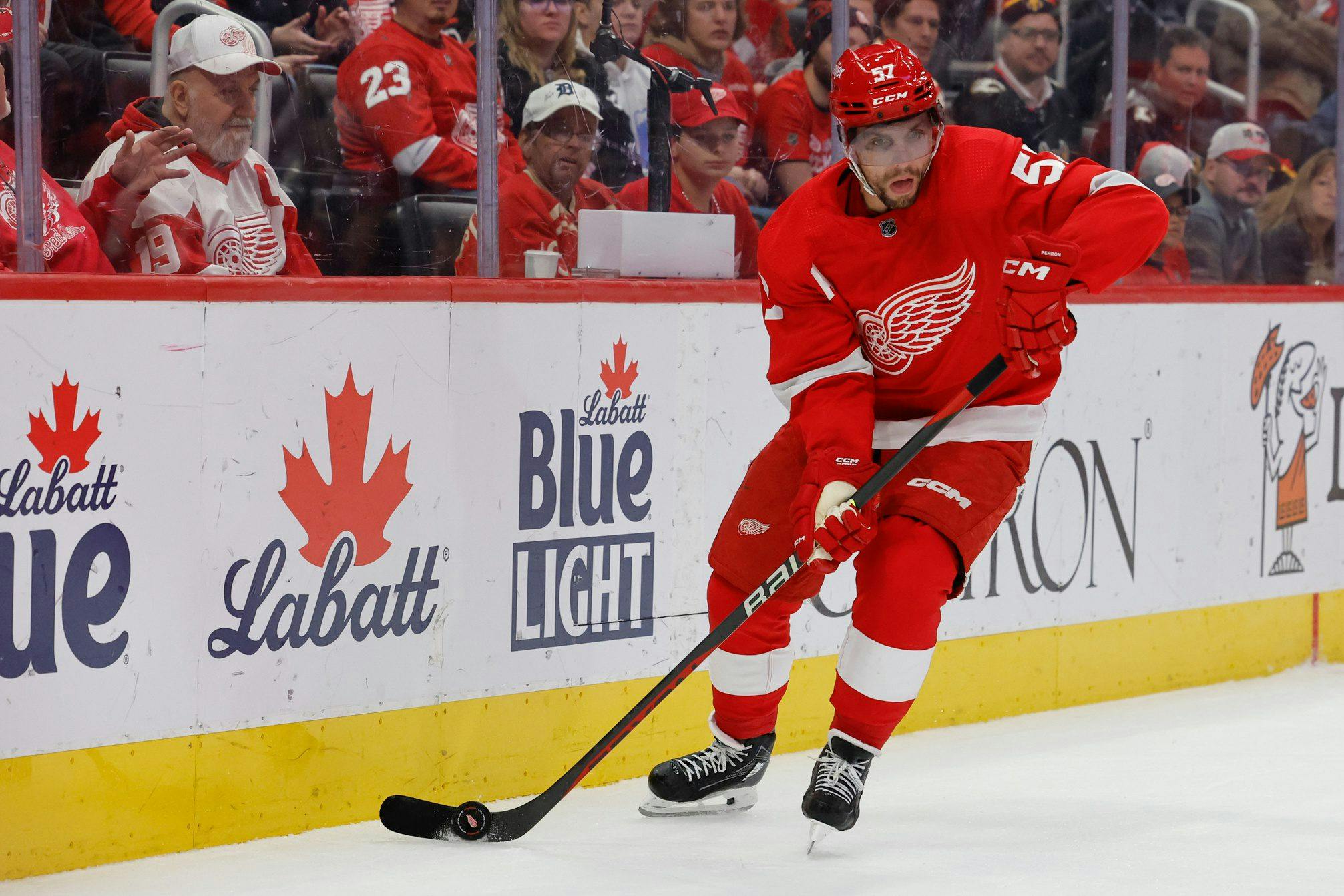 NHL upholds six-game suspension for Red Wings forward David Perron; Perron reportedly intends to appeal