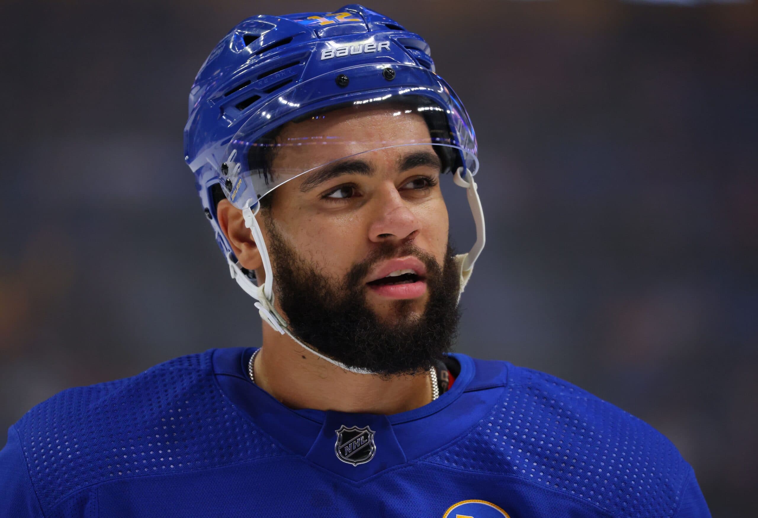 Buffalo Sabres' Jordan Greenway leaves game early with upper-body injury