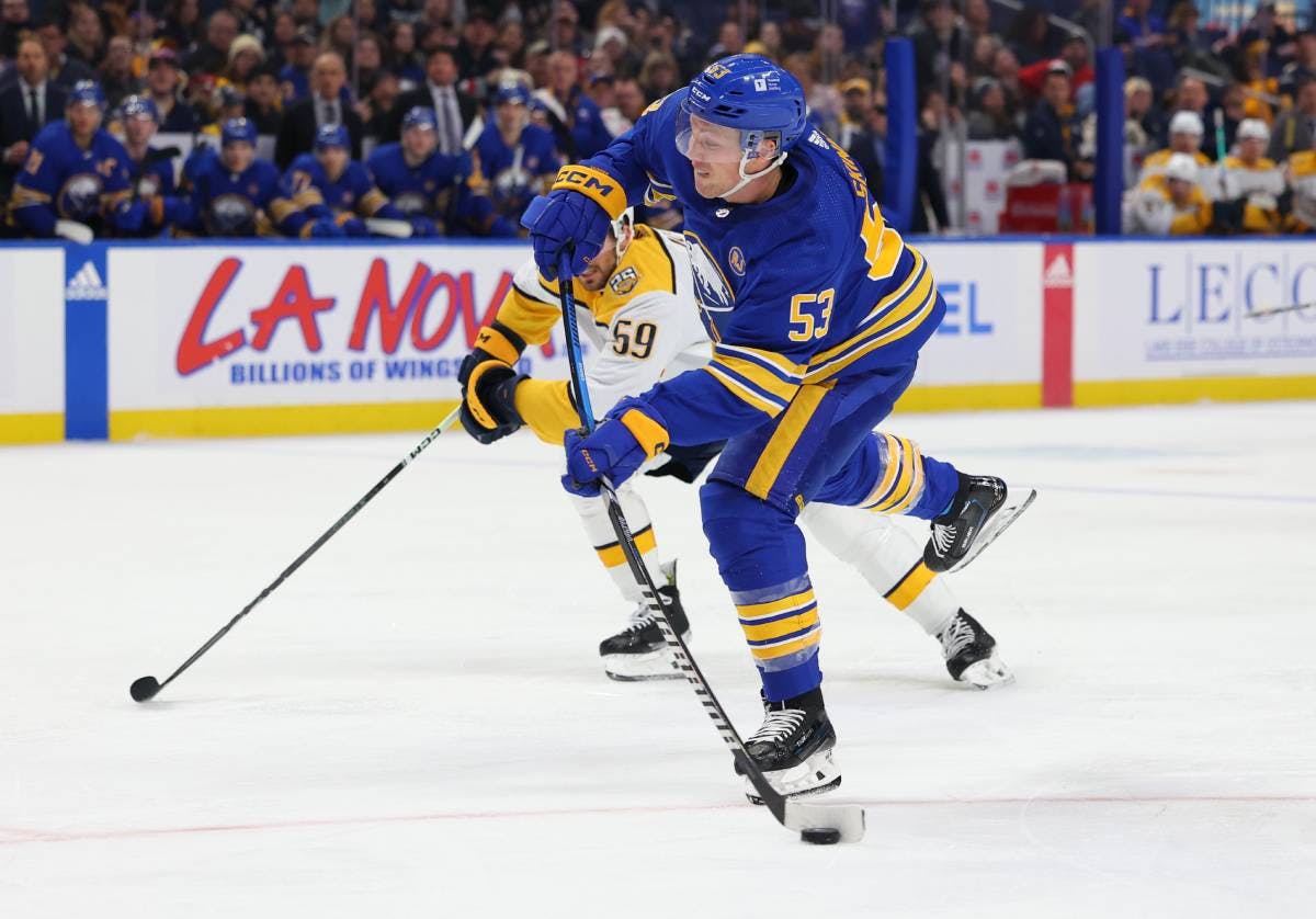 Buffalo Sabres’ Jeff Skinner exits game with upper-body injury