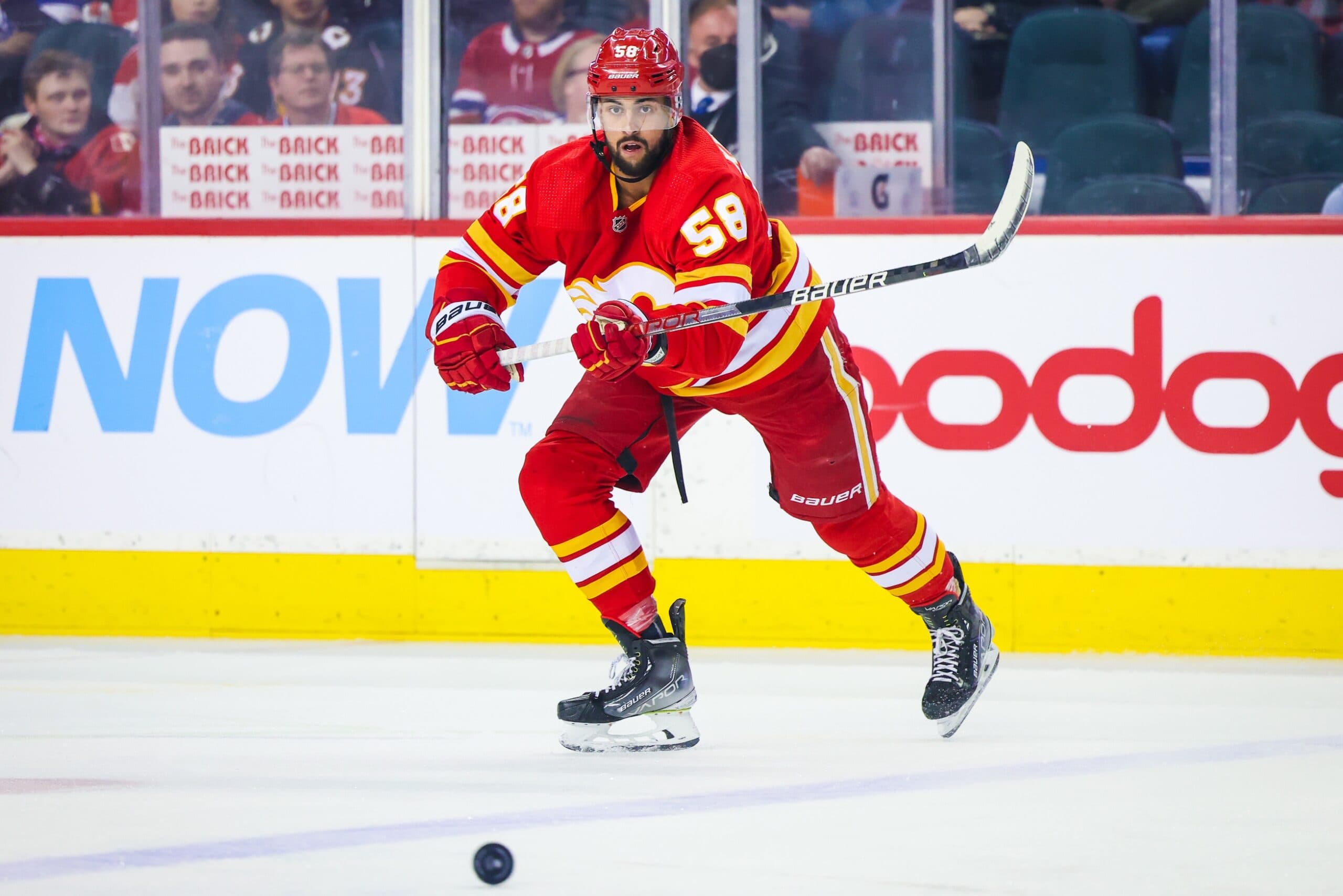 ‘I didn’t think I was going to be here’: Oliver Kylington makes long-awaited return to Flames practice