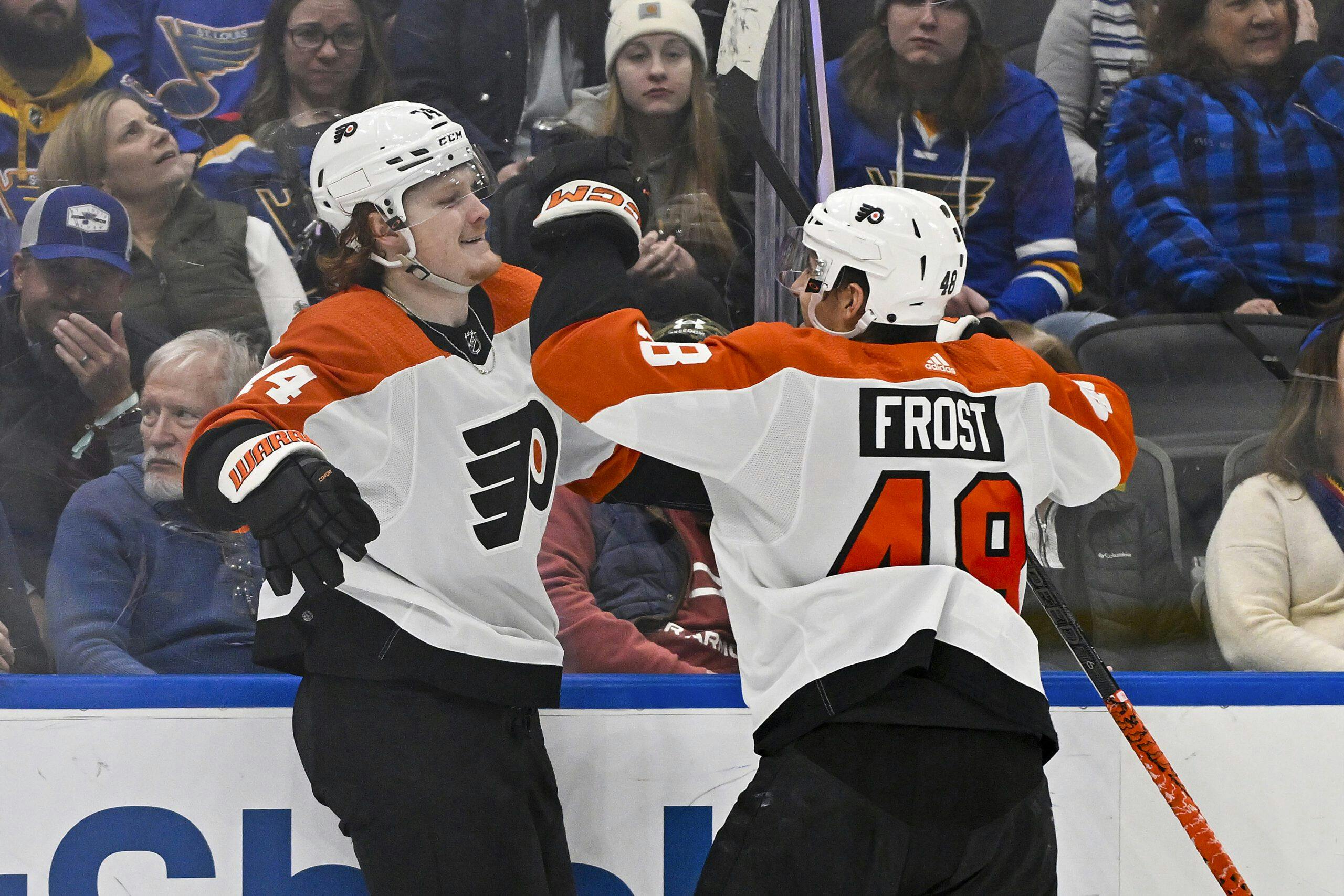 ‘We’re looking to prove people wrong:’ Flyers’ Morgan Frost wants to show team’s strong season was no fluke