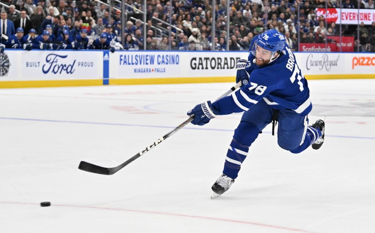 Leafs’ TJ Brodie to be a healthy scratch, Ryan Reaves out with injury