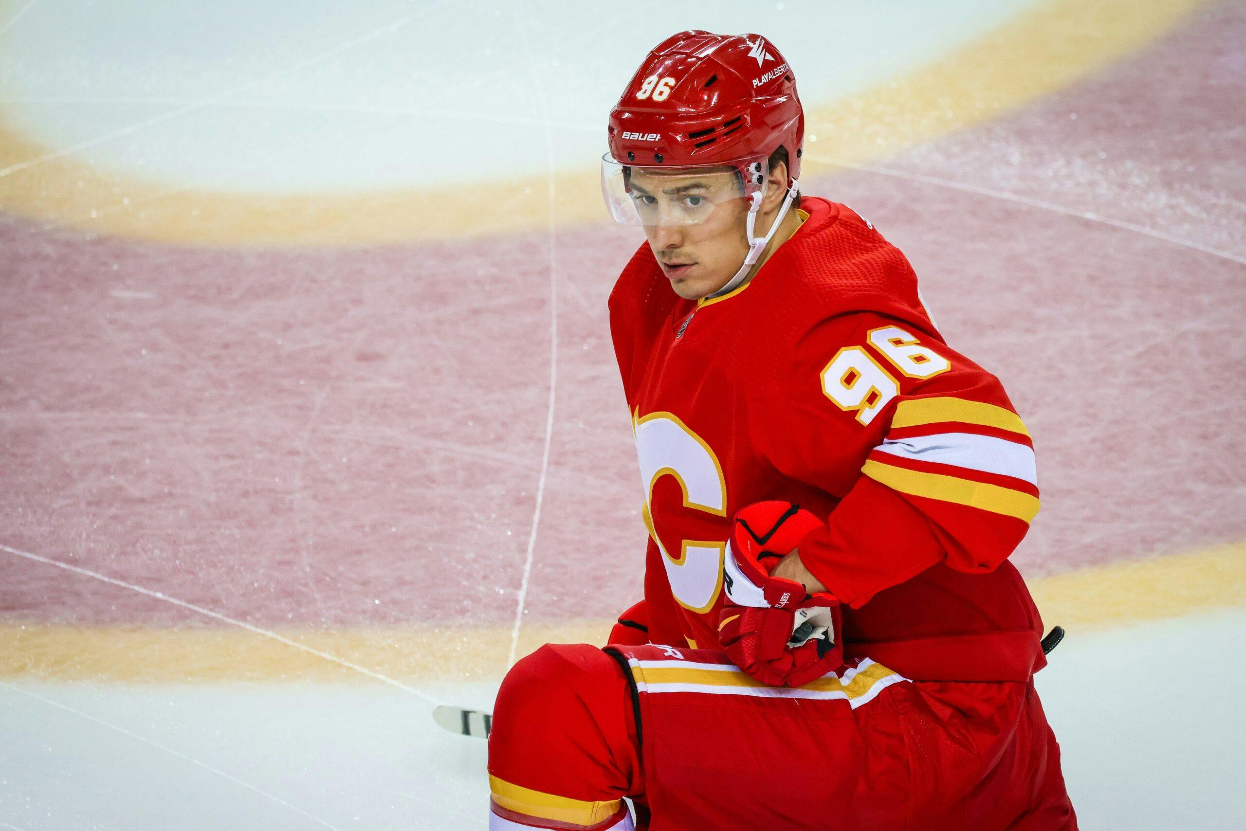 Flames forward Andrei Kuzmenko misses Tuesday’s game with upper-body injury