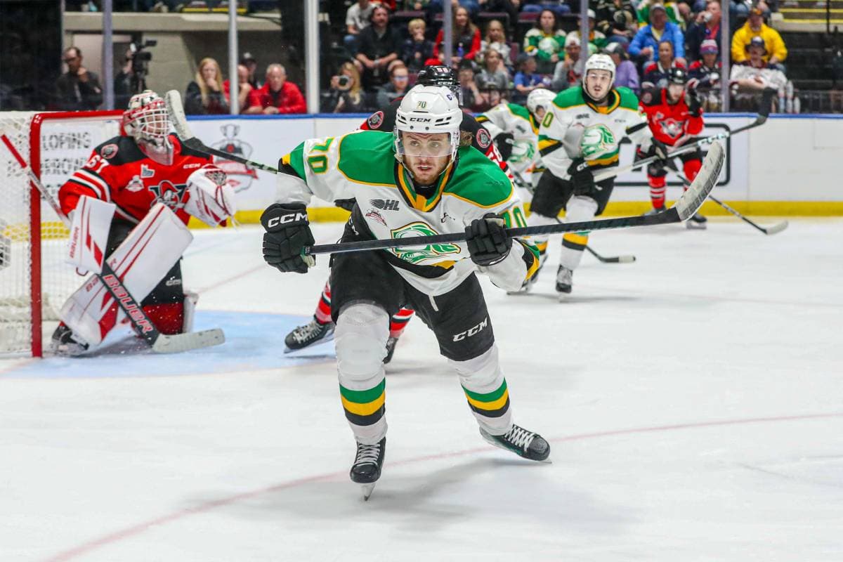 London Knights forward Ruslan Gazizov