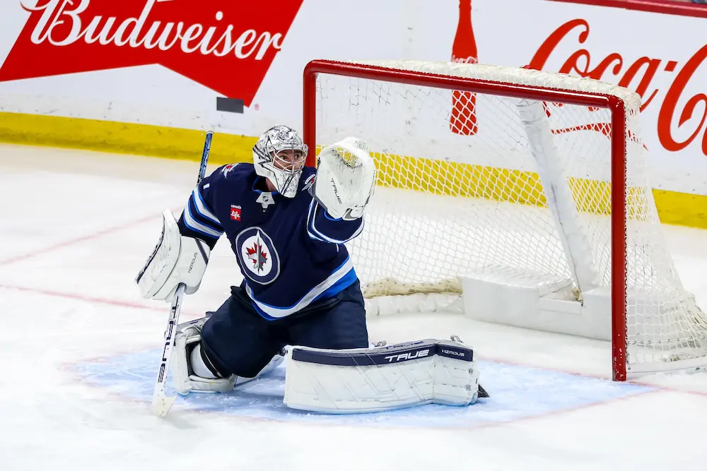 Connor Hellebuyck of the Winnipeg Jets is leading with the best in the Vezina Trophy race.