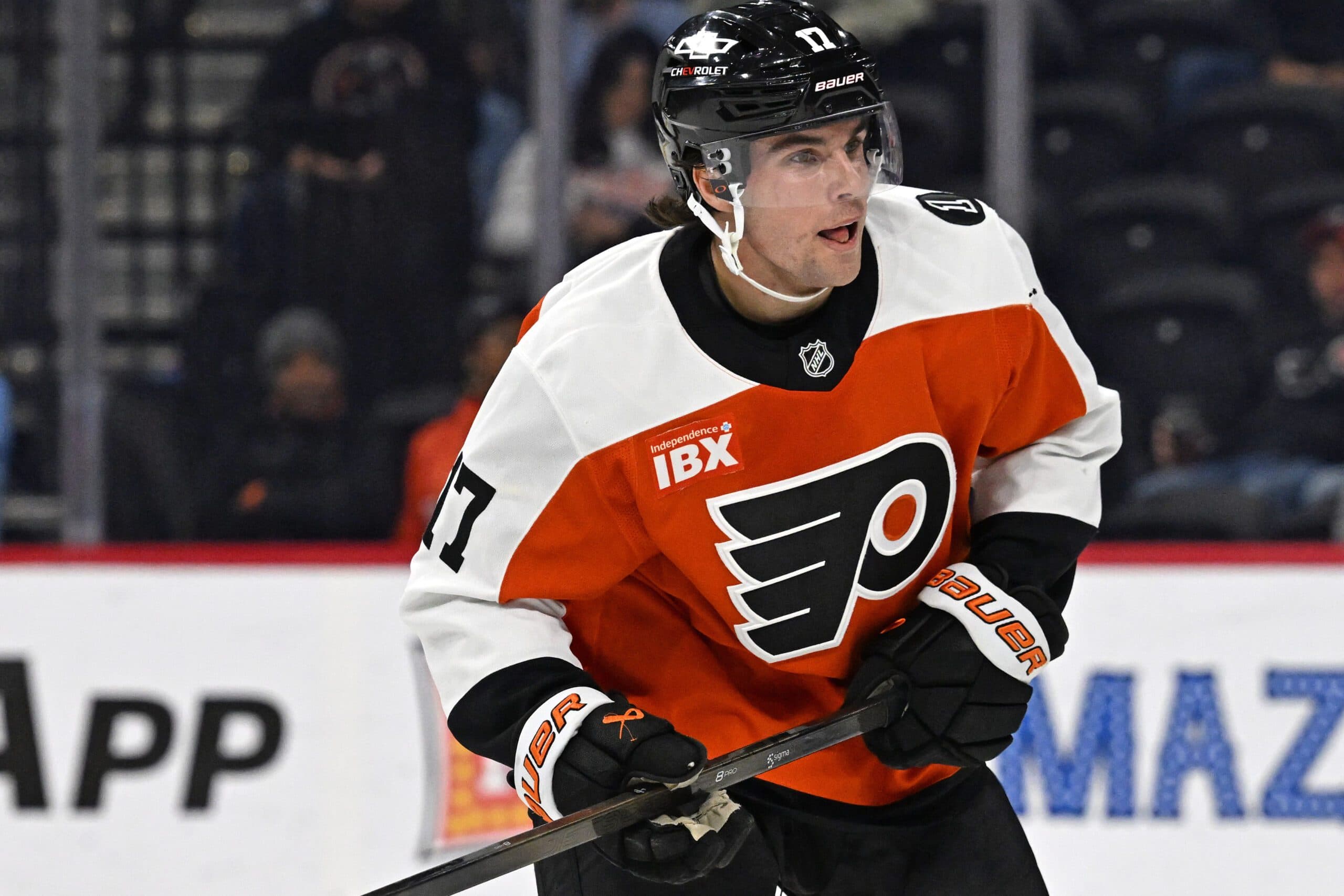 Philadelphia Flyers center Jett Luchanko
