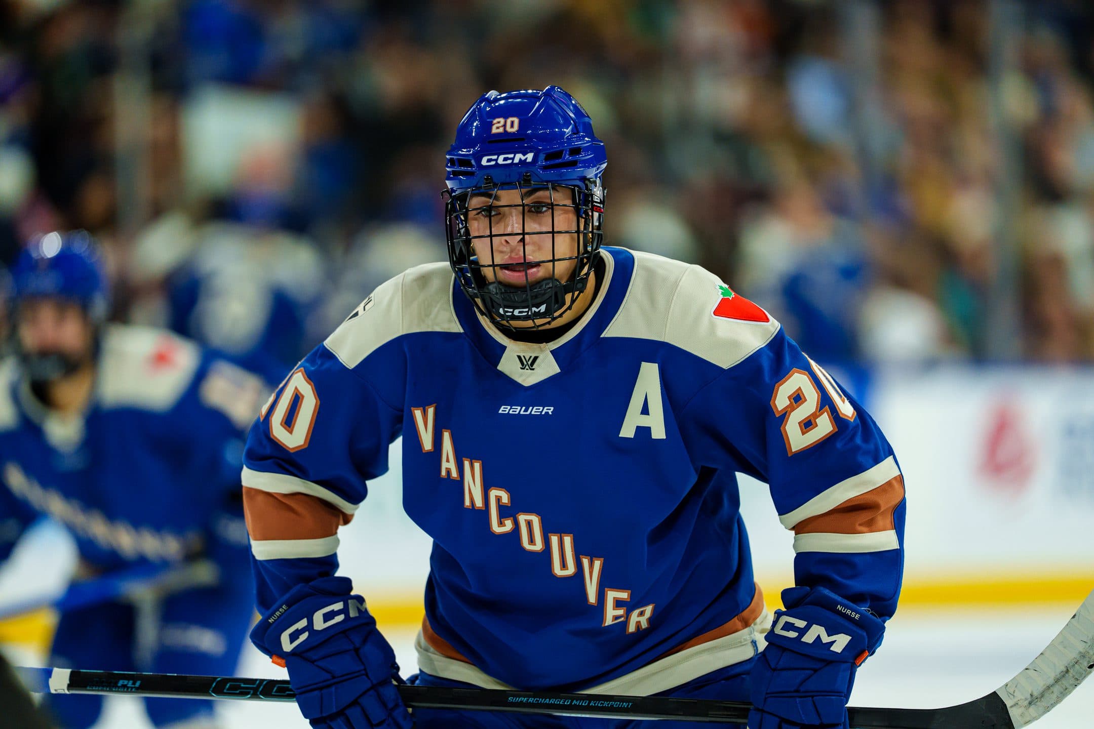 Vancouver Goldeneyes forward Sarah Nurse