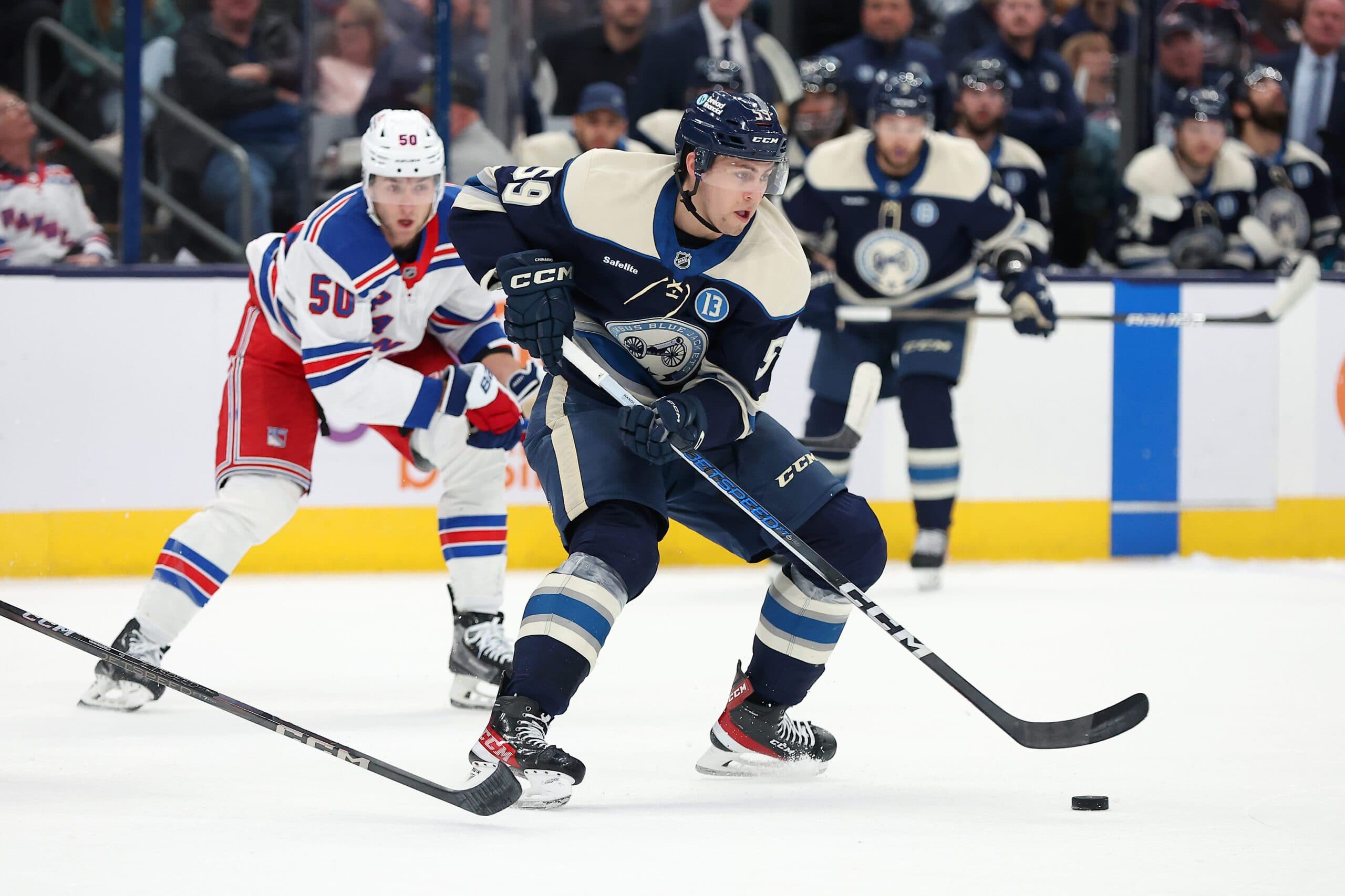 Blue Jackets trade Yegor Chinakhov to Penguins for Danton Heinen, picks