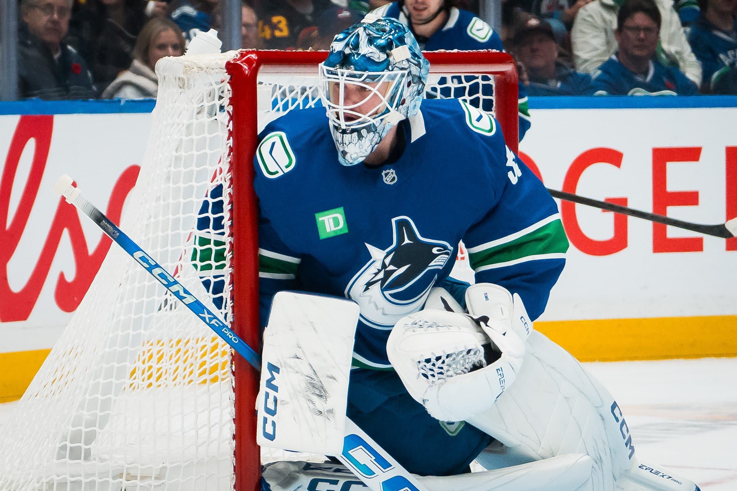 In 10 starts this season, Demko has a 5-4 record with a .903 save percentage.