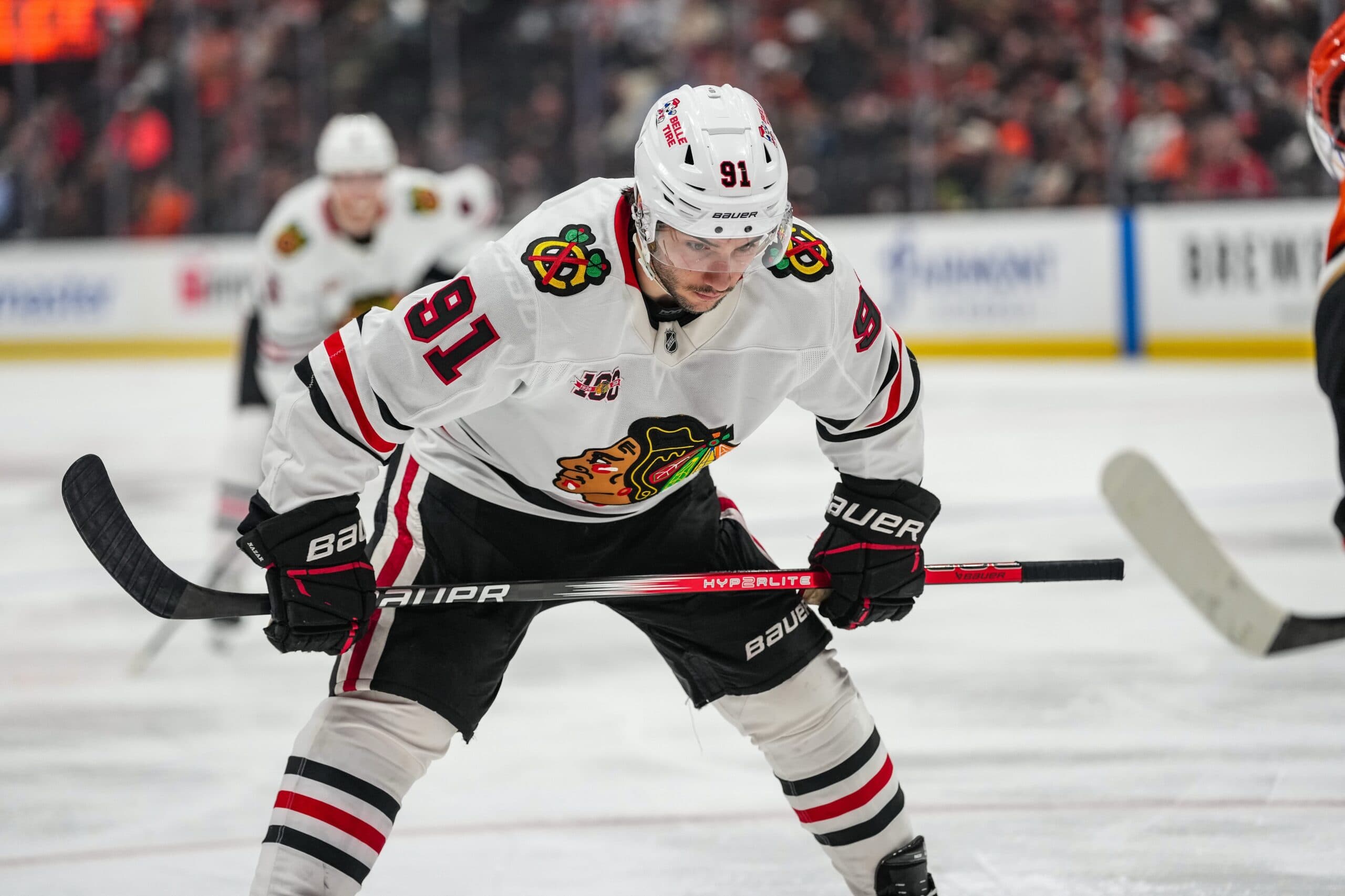 Blackhawks’ Frank Nazar leaves game vs. Senators, will miss ‘approximately four weeks’