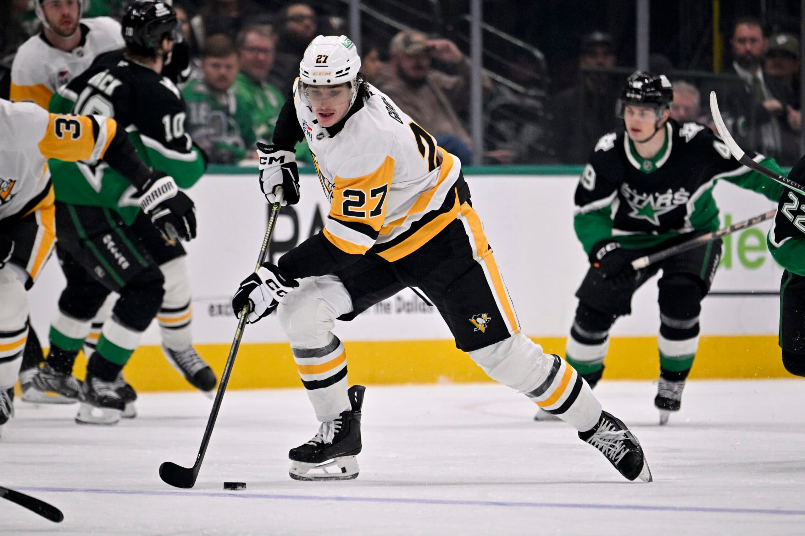 Graves has a goal in 17 games with Pittsburgh this season.