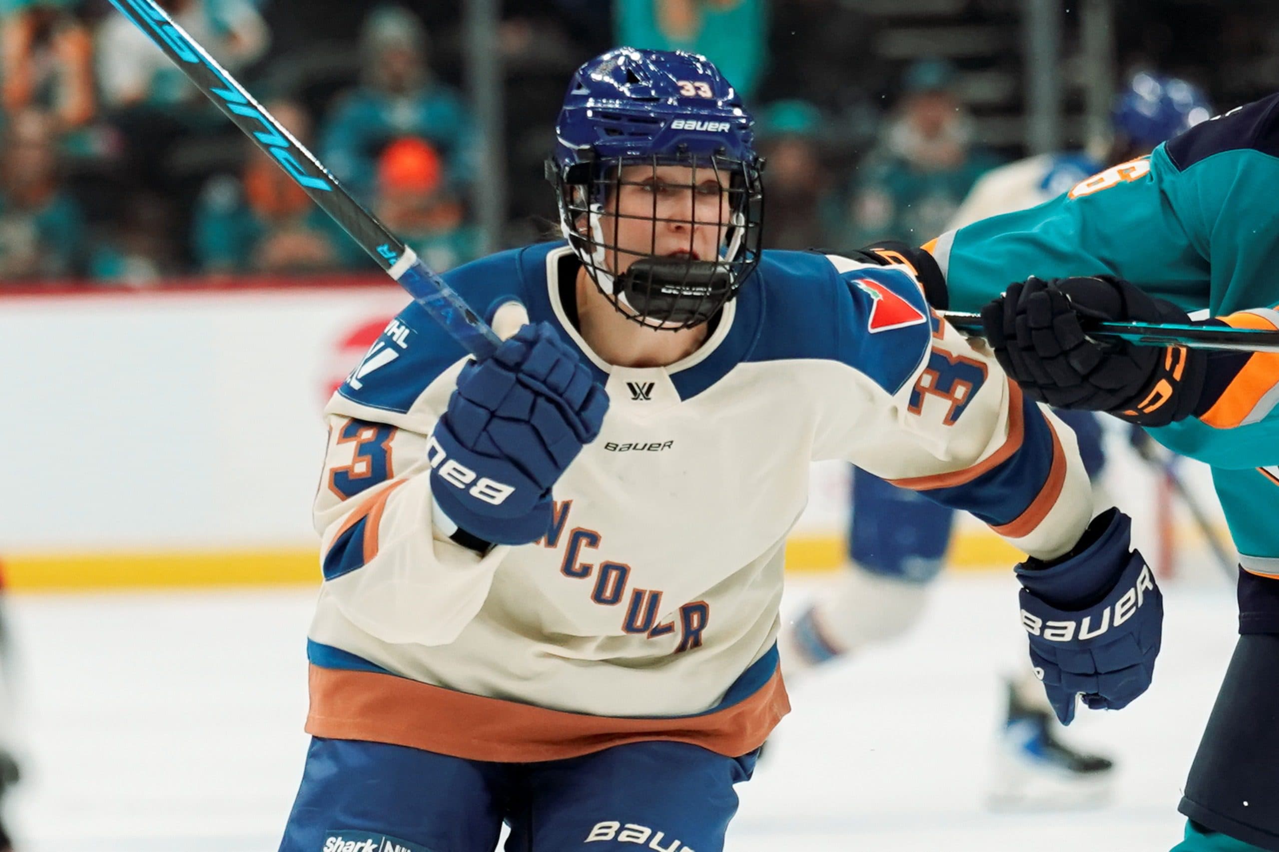 Vancouver Goldeneyes forward Michelle Karvinen