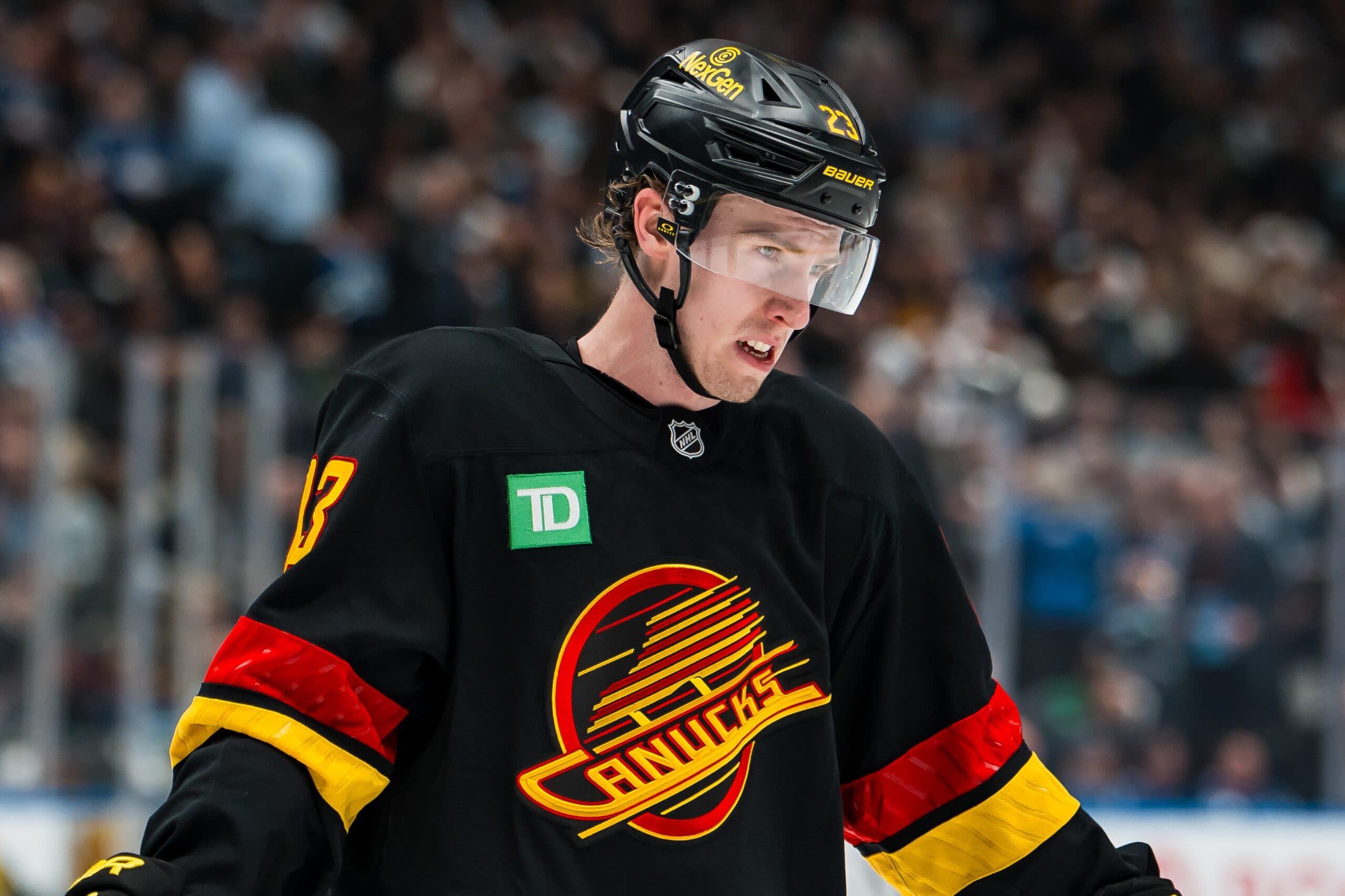 Lekkerimaki was selected 15th overall by Vancouver in 2022.