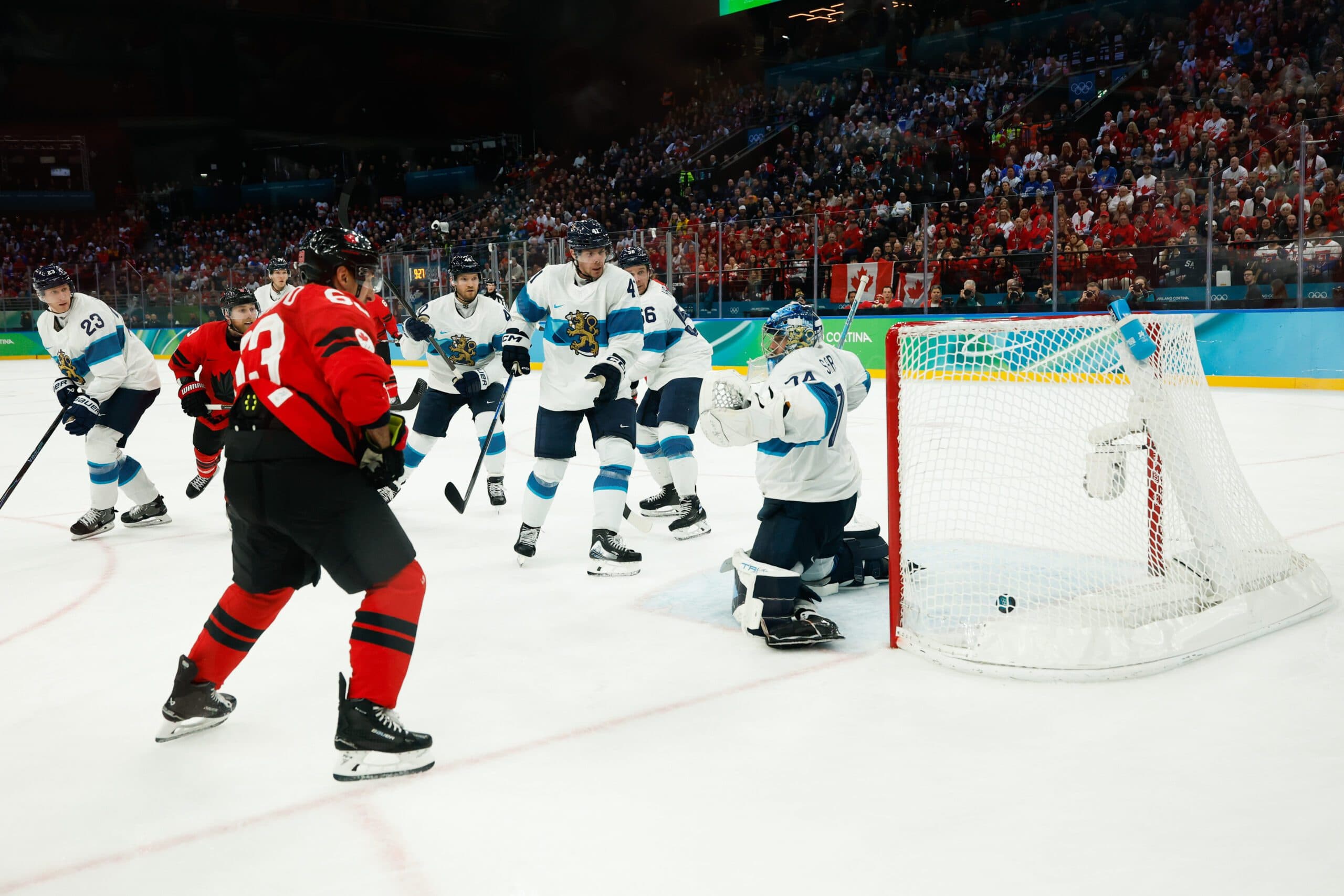 ‘That was goalie interference’: Finland unhappy with Canada’s game-tying goal