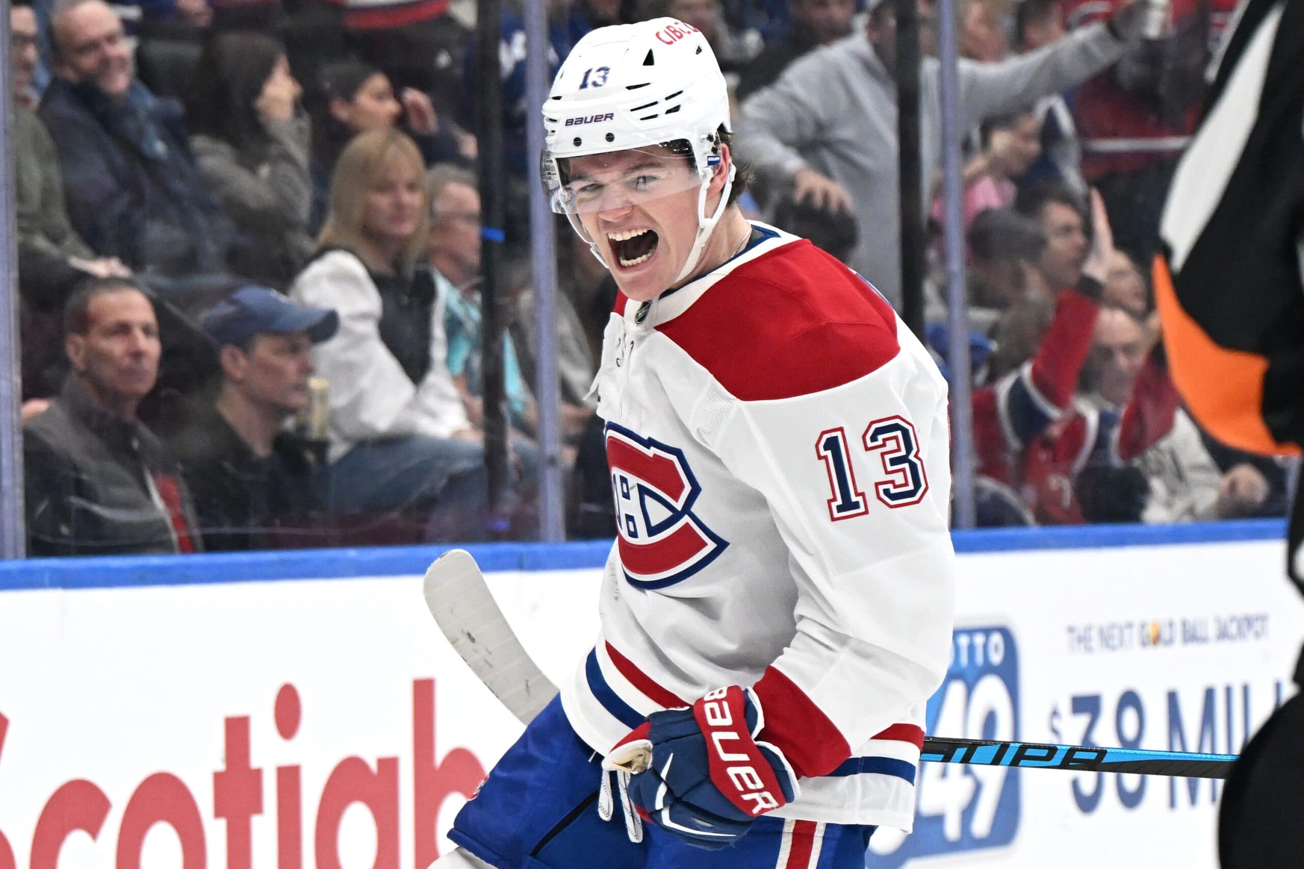 Montreal Canadiens right winger Cole Caufield